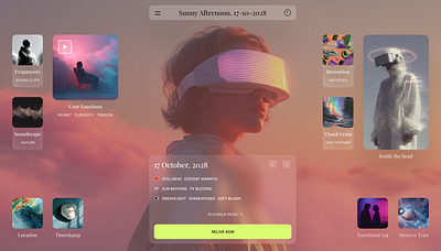 Memory Playback UI — A Glimpse Into the AR-Native Mind artificial reality arui concept conceptdesign design designer desktop future futuristicdesign inspiration memoryui product design ui ui design uitrends uiux uxdesign web