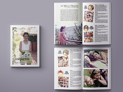 Magazine Article - Layout, Photography + Written Work article boho colorful colourful crowns cute design diy dreamy fashion flowers girl girls girly layout magazine photography pretty woman writing