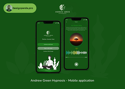 Hypnosis App - Mental Health - Mobile app design android app best branding creative graphic design health hypnosis ios mental mobile app design prototyping ui uxui