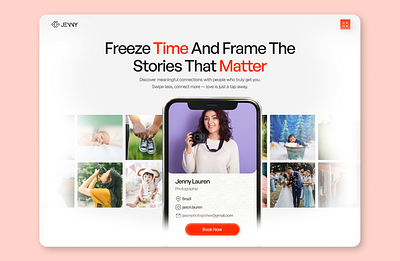 Photographer Portfolio Website - Hero Section clean landing page minimal personal portfolio photo photographer photography photography portfolio portfolio portfolio website ui ui design uiux web design website website design