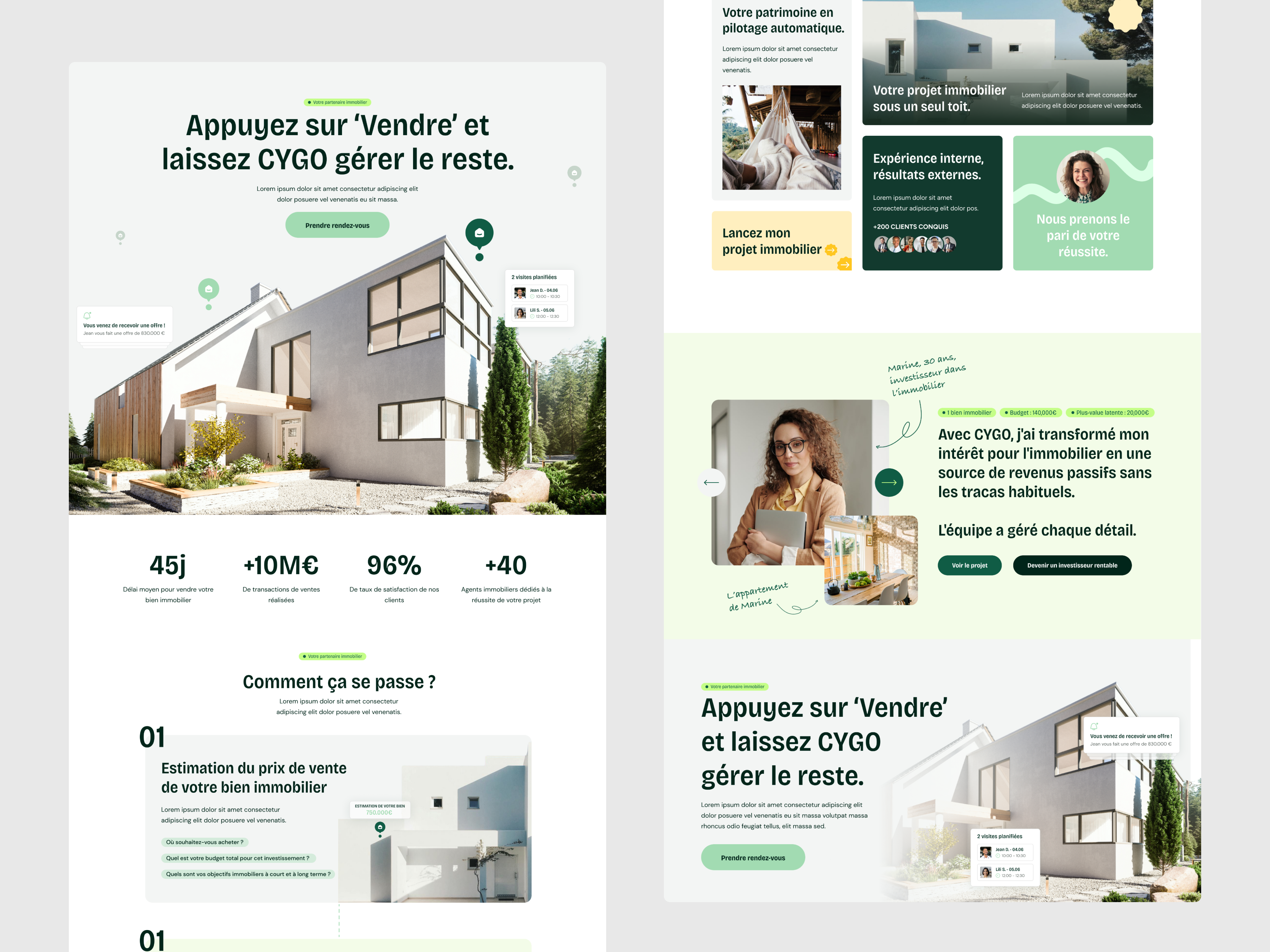 Example of Figma Design To Webflow Development