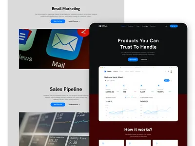 CRMate – Clean & Powerful CRM Dashboard + Marketing Tools UI branding design dribbbleshots figmadesign graphic design illustration productdesign saasui ui uidesign uiux uiuxdesign ux design webappdesign