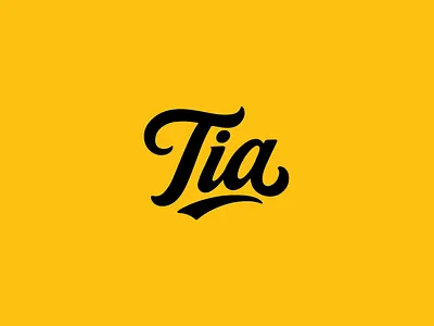 Tia Script Wordmark script wordmark wordmark
