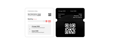 Boarding Pass app design illustration typography ui ux