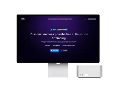 Trading Landing Page UI Design – Modern, Clean & Intuitive app design landing page redesign responsive design ui ux website design