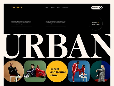 The Urban- eCommerce website colorful dark more design ecommerce ecommerce website fashion fashion websie inspiration landing page landing page deisgn modern outfit outfit website trendy ui ui design uidesign uiux website website design