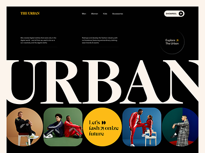 The Urban- eCommerce website colorful dark more design ecommerce ecommerce website fashion fashion websie inspiration landing page landing page deisgn modern outfit outfit website trendy ui ui design uidesign uiux website website design