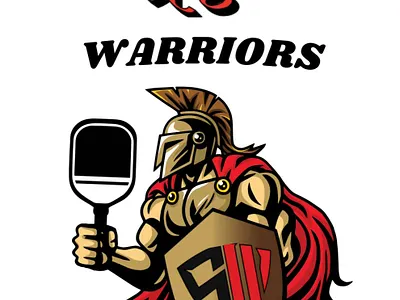 Logo for a pickle ball team. branding graphic design illustration typography