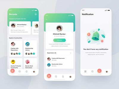 Community App graphic design ui