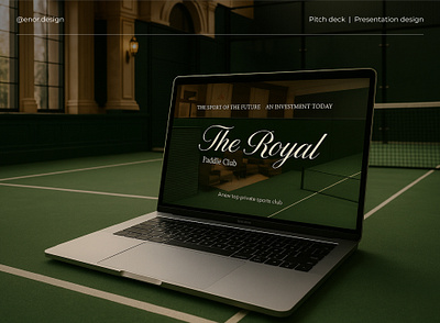 Paddle Club Investor Presentation | Pitch deck design business deck business presentation commercial offer commercial proposal figma golf google slides graphic design investment investment deck investor deck old money design old money style paddle tennis pitch deck powerpoint presentation presentation design presentation designer sport presentation tennis design