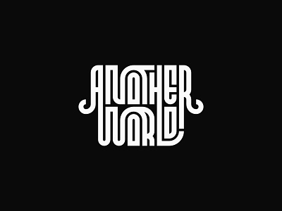 Another World design designinspiration lettering logo logotype minimalist modern typeart typeface typework typography