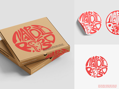 Logo Design. Napola Rosso branding graphic design identity logo mark pizza restaurant sign