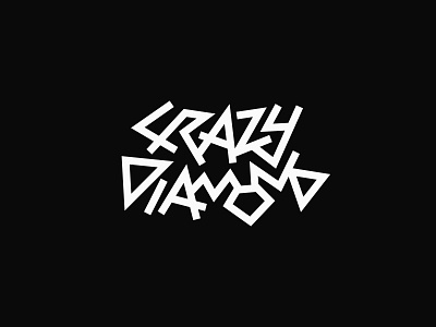 Crazy Diamond branding design font graphic design lettering logo minimalist modern simple symbol typography visual design