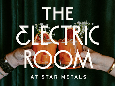 The Electric Room Branding brand identity branding custom lettering logo typography