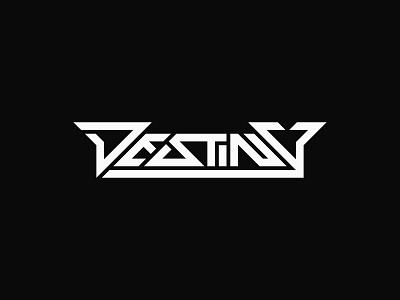 Destiny design font graphic design icon lettering logo minimalist modern simple symbol typography visual design