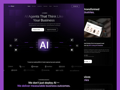 AI Website - UI UX aiux aiwebsite designinspiration figmadesign intrective ui landingpagedesign productdesign ui ux uxuidesign webdesign