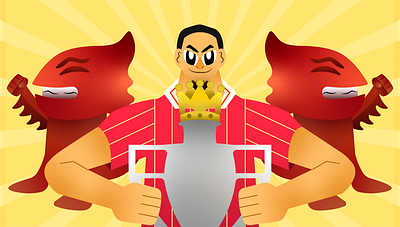 Ours Again 🔴 daily ui design flat illustration illustration illustrator inspiration liverpool minimalist popular sport