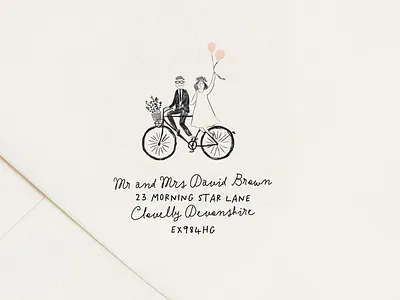 Fun with a New little Font Duo in progress.... address cute font duo fonts letter script stationery wedding wedding stationery