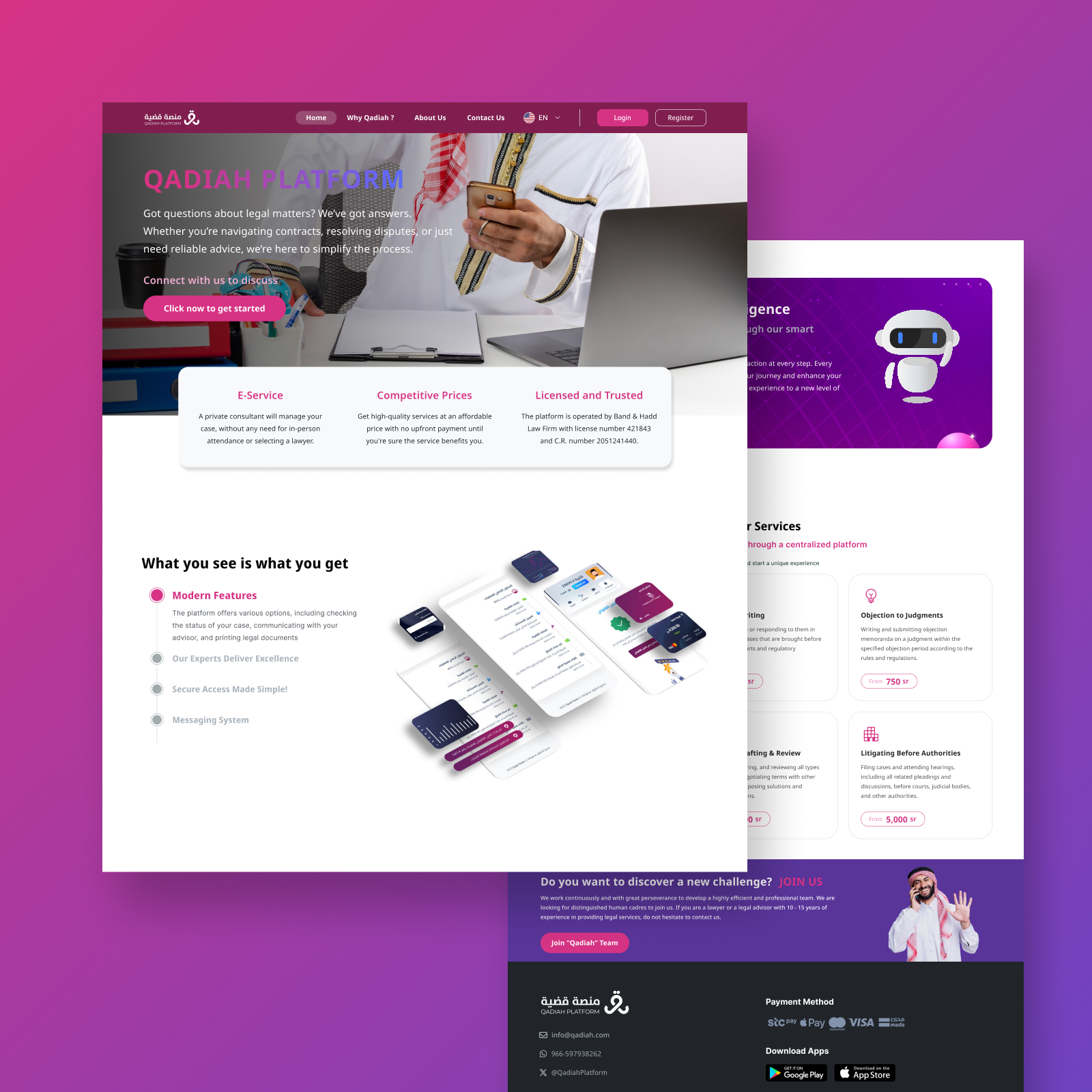 ✨ Legal Tech Web UI Design cleanui figmadesign landingpage law lawfirm legal legaltech platformdesign productdesign ui uidesign uiux uxdesign webdesign