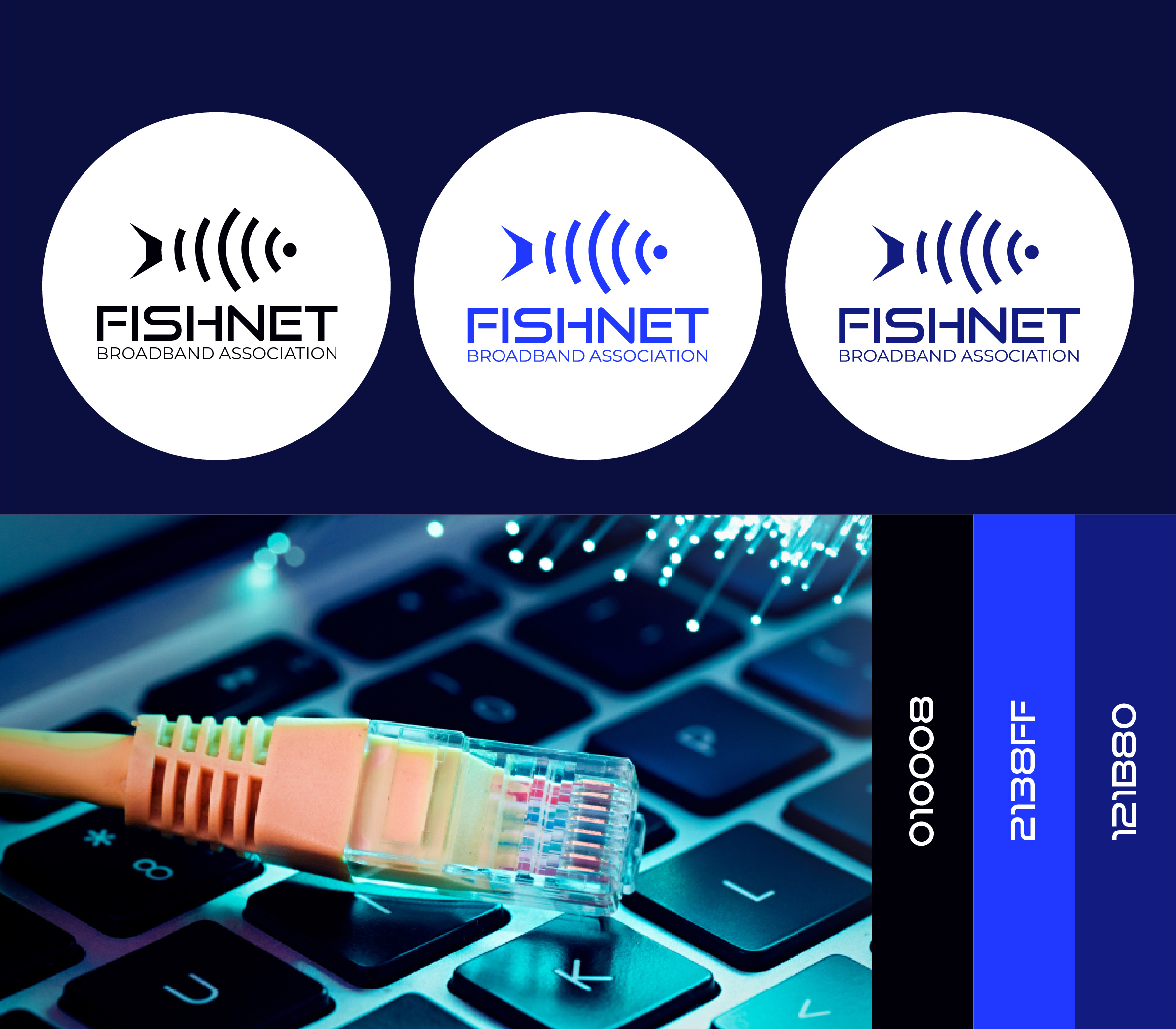 Internet service provider logo name FISHNET creative logo data logo fish logo internet service provider logo isp logo logo logo design logofolio net logo wifi wifi logo