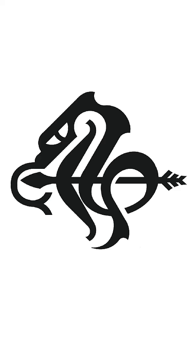 Snake and bow ready-made logo for sale by Anhdodes - Logoadoni anhdodes branding design graphic design illustration logo logo design logo designer logo for sale logodesign minimalist logo python snake