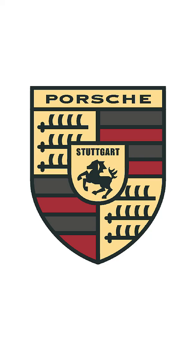 Porsche logo concept by anhdodes branding design graphic design illustration logo logo design logo designer logodesign minimalist logo porsche