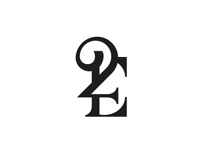 2E E2 monogram ready-made logo for sale by Anhdodes - Logoadoni 2 2e logo anhdodes branding design e graphic design illustration logo logo design logo designer logo for sale logodesign minimalist logo monogram typography