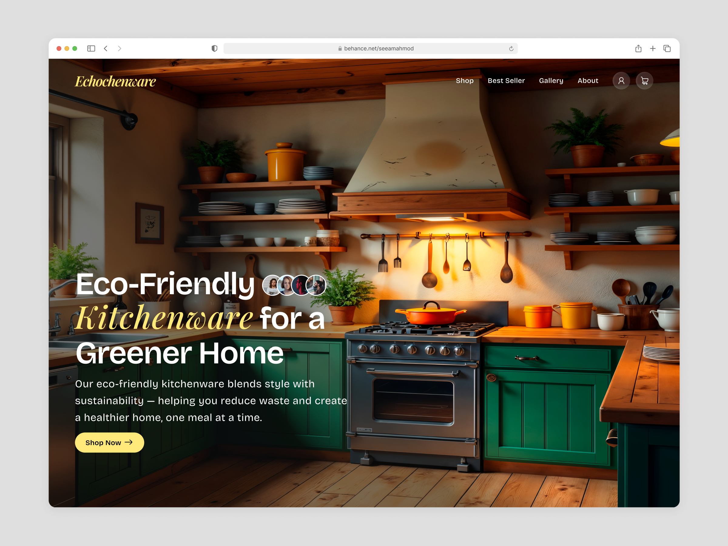 Example of Full Website UI Design