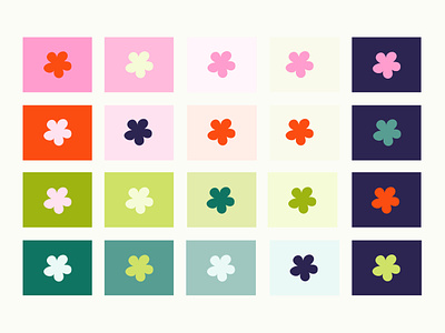 likely story color palette branding color palette flower graphic design grid palette