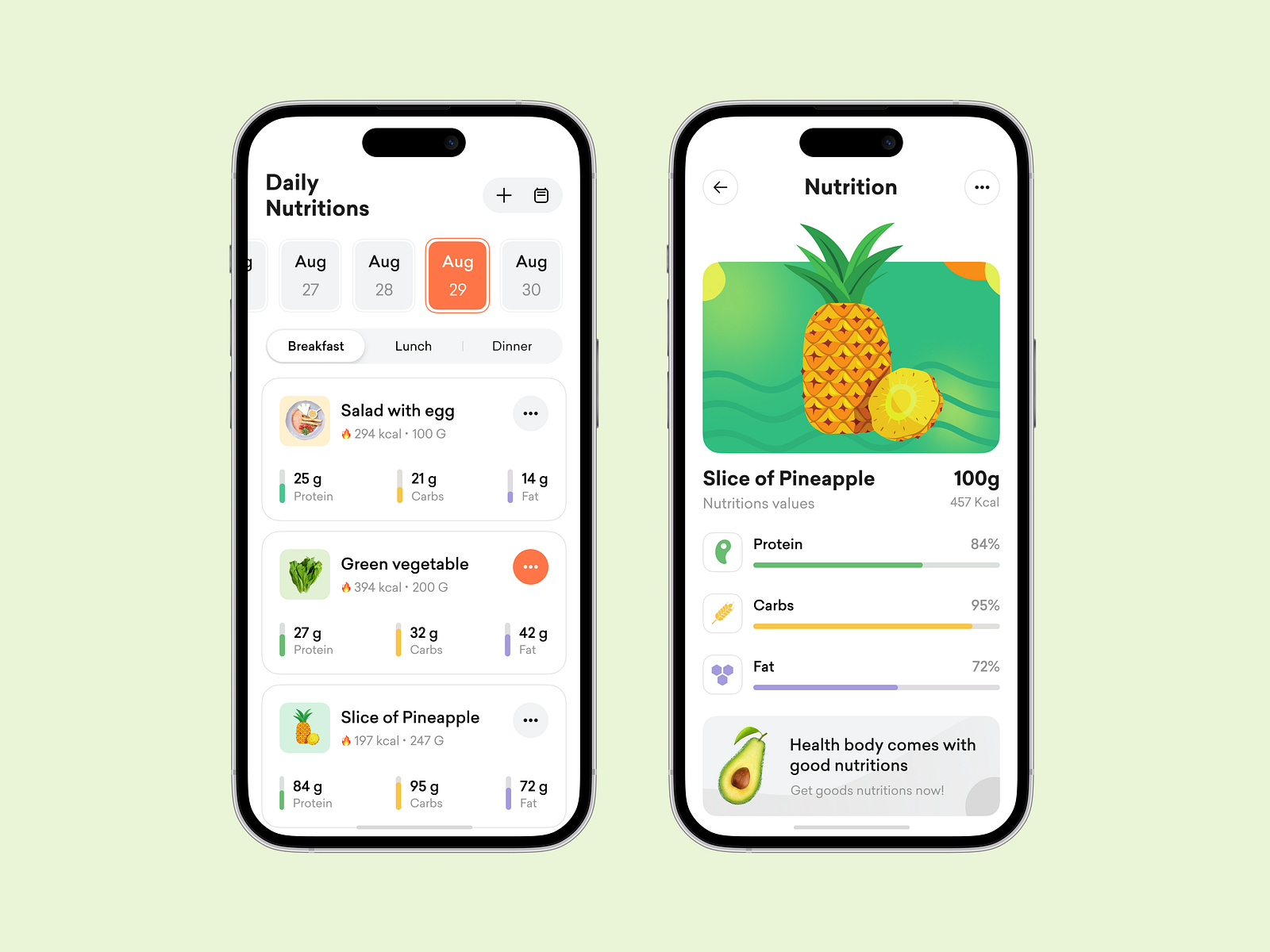 Diet Planning App Calories Tracker App Nutrition App By Musemind 