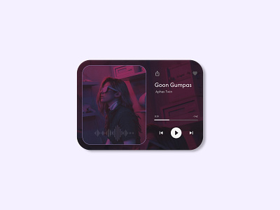 Music Player UI Card music player ui ui card widget