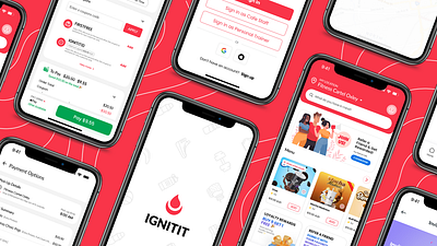IGNITIT App — Order Shakes. Skip the Queue. Fuel Your Workout. 3d animation branding graphic design illustration iu design logo motion graphics ui
