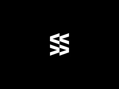 S monogram brackets branding coding computer design geometric icon it logo minimal recruitment symbol