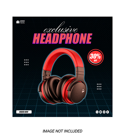 Gadget post design branding gadget gadget design gadget post design graphic design headphone menipulation motion graphics social media post social media post design
