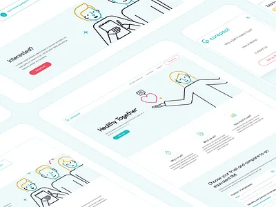 Carepool branding coalla design graphic design illustration ui ux vector web design