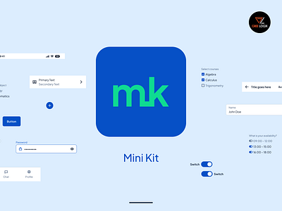 Mini Kit design figma landing page mini kit mobile app theme ui ui kit website design wireframe