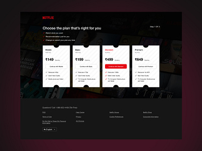 Netflix Subscription Redesign netflix redesign ui uiux