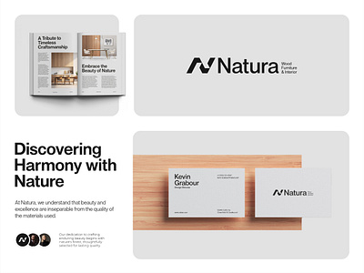 Natura Visual Identity – Wood Furniture & Interior brand brandidentity branding craftsmanship furniture logo furniturebrand interior logo logo logo design logo designer logo mark minimalist minimalist logo minimalistdesign n logo timeless logo visual identity