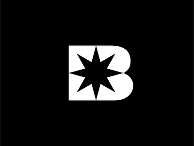 B Star Lettermark brand brand identity branding design graphic design graphicdesign identity letterlogo lettermark logo logo star logodesign logomark mark spark star trade mark visual