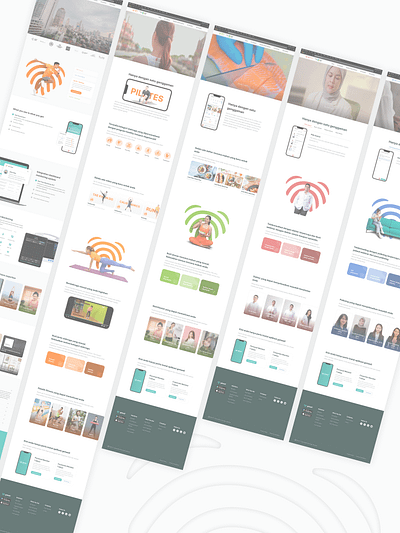 Health & Wellness Platform Website UI figmadesign healthtech lifestyle responsivedesign uiux webdesign wellnessplatform