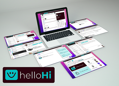 helloHi - Email Client app dribbble graphic design product design ui ux web design