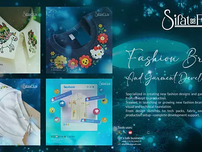 Embroidery for Fashion Brand & Garment Development fashion startup