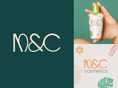 M&C Logo beauty brand beauty logo brand design branding cosmetics creative logo custom typography logo logo mark mackup text mark typography