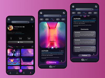 App Design for Social Media animation app app design brand branding design digital digital art figma graphic design identity branding modern motion graphics social media social media app social media design ui ui design ui ux ux