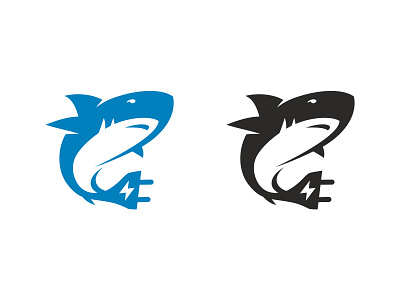 Shark Charge Concept 👍🌊 concept danger energy fish logo shark