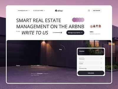 Property management on airbnb architecture building business estate home home page house landing page properties property real estate real estate agency real estate website realestate ui ux web design website website design