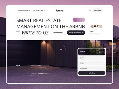 Property management on airbnb architecture building business estate home home page house landing page properties property real estate real estate agency real estate website realestate ui ux web design website website design