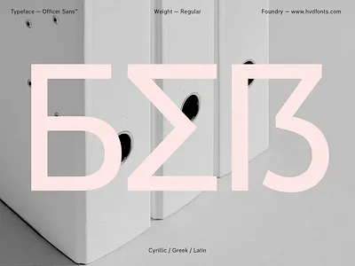 Officer Sans (Free) branding cyrillic font fonts free font freefont greek hvd typedesign typeface typography