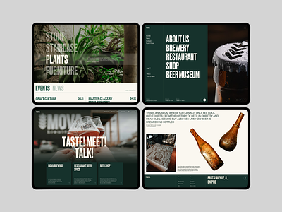 MOVA Brewing Company Web Design beer beverage brand communication branding brewery business company website design drink graphic design interface ui user experience ux web web design web layout web marketing web pages website