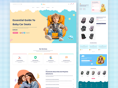 Kidioz - Baby & Kid Car Seat Store WooCommerce WordPress Theme baby car seat baby landing page car seat car seat ecommerce ecommerce ecommerce website elementor kid store landing page shopify shopify theme web design web development website design woocommerce woocommerce theme wordpress wordpress landing page wordpress theme